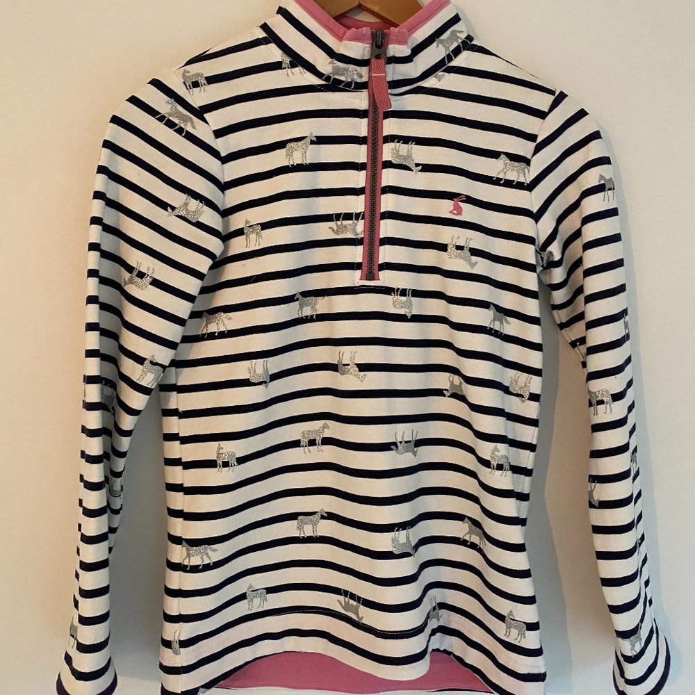 Joules Printed Half Zip Sweatshirt, kids 9-10yrs